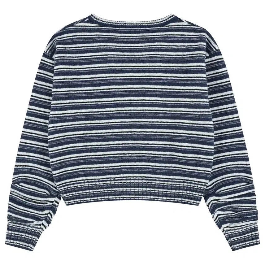 [BUNJANG] COY Stripe Knit Navy / 코이세이오 코이 스트라이프 니트 네이비 COY STRIPE KNIT
