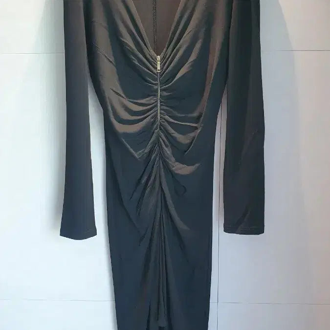 [BUNJANG] CELINE Black Shirred Midi Dress / CELINE 셀린느 정품 블랙 셔링 미디 원피스 드레스