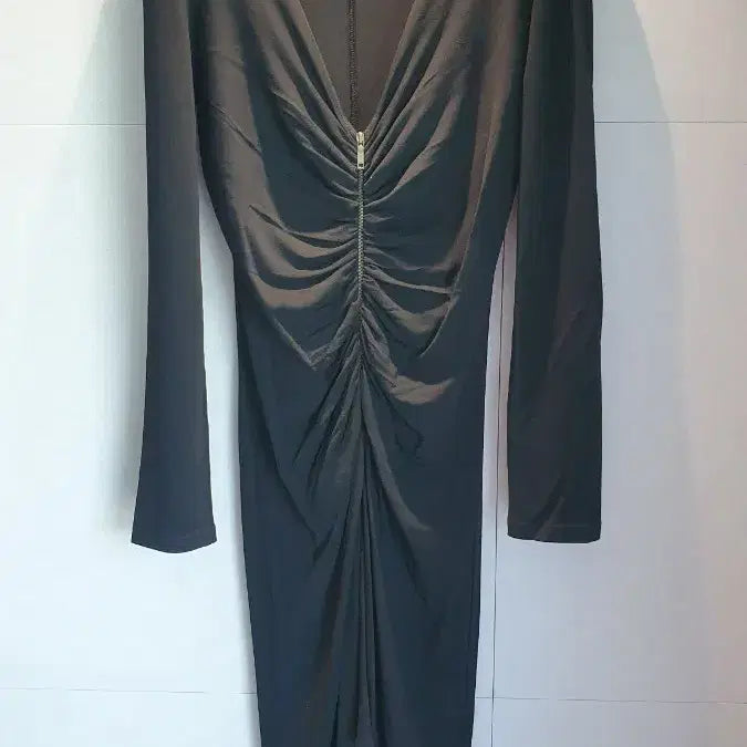 [BUNJANG] CELINE Black Shirred Midi Dress / CELINE 셀린느 정품 블랙 셔링 미디 원피스 드레스