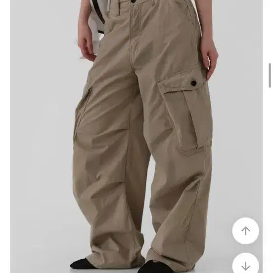 [BUNJANG] BlackUp Aftermonday Sandhouse Cargo Pants / 어텀 썸머캠퍼카고팬츠 와이드팬츠 블랙업 에프터먼데이 모래하우스