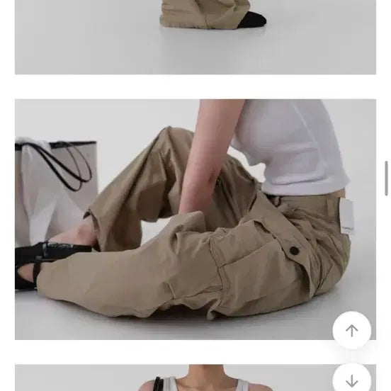 [BUNJANG] BlackUp Aftermonday Sandhouse Cargo Pants / 어텀 썸머캠퍼카고팬츠 와이드팬츠 블랙업 에프터먼데이 모래하우스