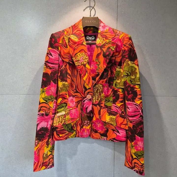 [BUNJANG] Dolce & Gabbana Floral Blazer Jacket / 돌체앤가바나 D&G 정품 여성 플라워 패턴 블레이저 자켓