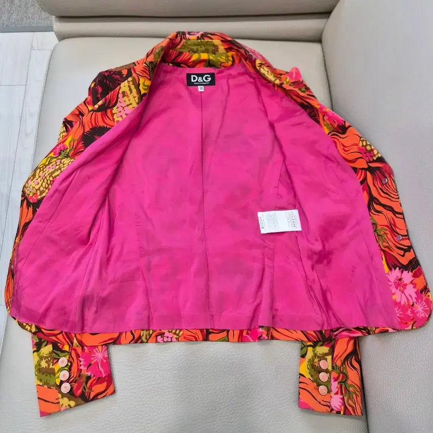 [BUNJANG] Dolce & Gabbana Floral Blazer Jacket / 돌체앤가바나 D&G 정품 여성 플라워 패턴 블레이저 자켓