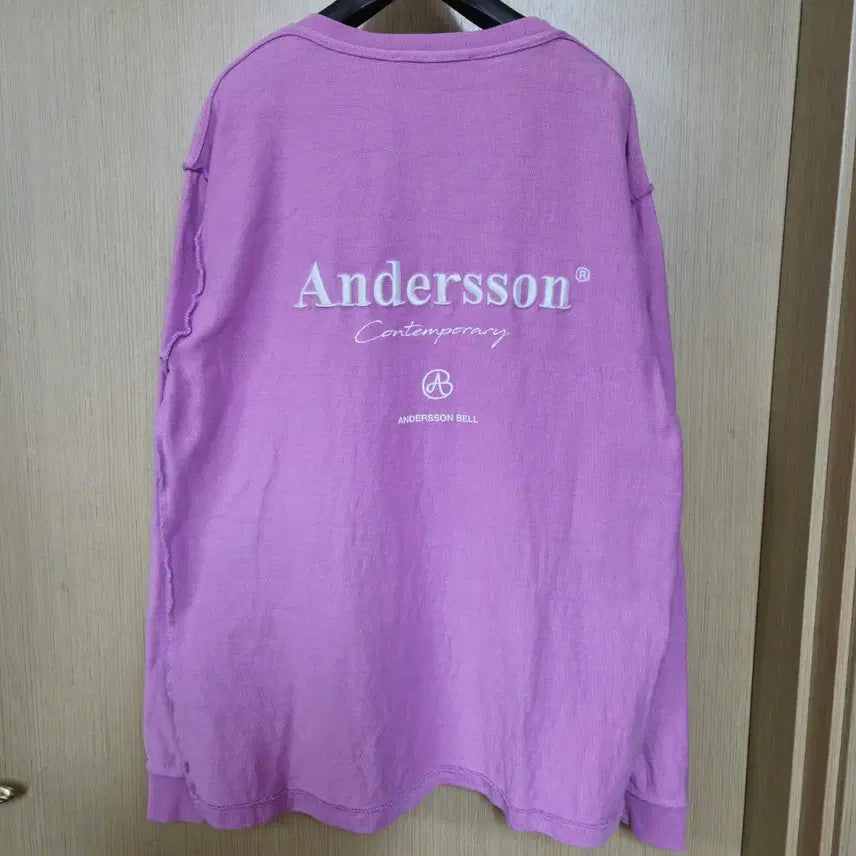 [BUNJANG] Andersson Bell Lavender Long Sleeve T-shirt / 앤더슨벨 긴팔 티셔츠 라벤더 L
