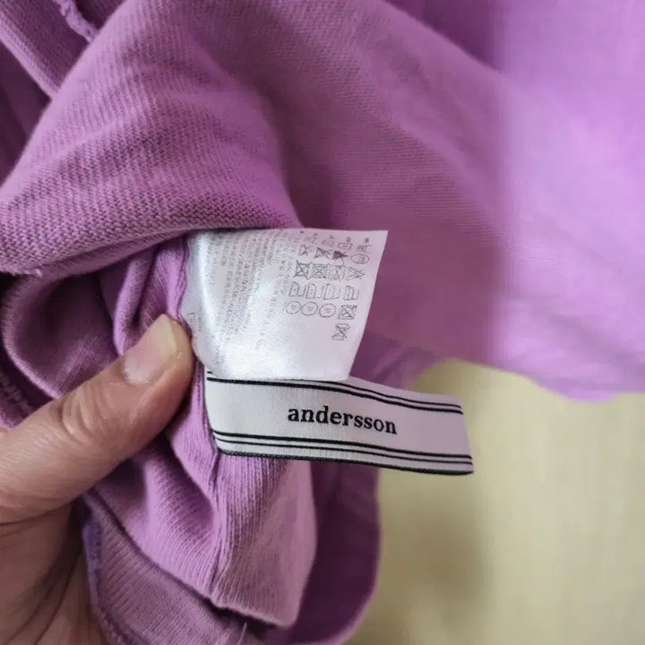[BUNJANG] Andersson Bell Lavender Long Sleeve T-shirt / 앤더슨벨 긴팔 티셔츠 라벤더 L