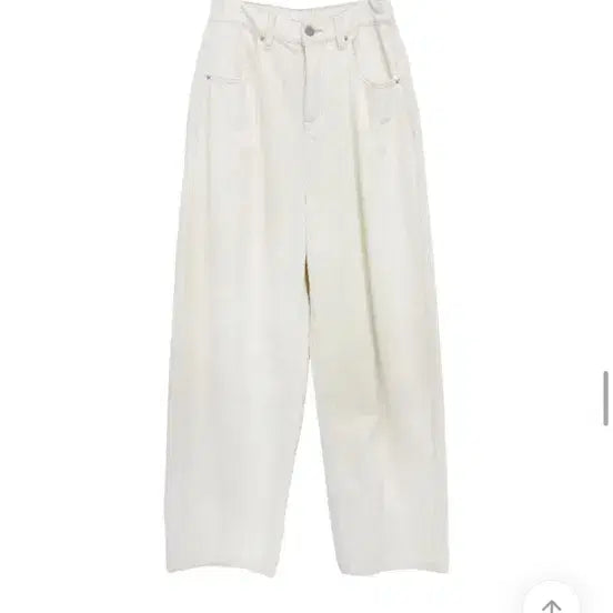 [BUNJANG] Kimahop Ivory Corduroy Wide Pants / 김아홉 36 아이보리 골덴 와이드 와이드팬츠 레이어드 블랙업