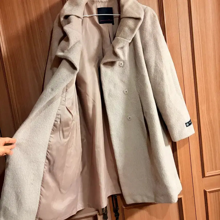 [BUNJANG] Shatren Beige Long Handmade Coat / 핸드메이드 샤트렌 베이지 롱코트