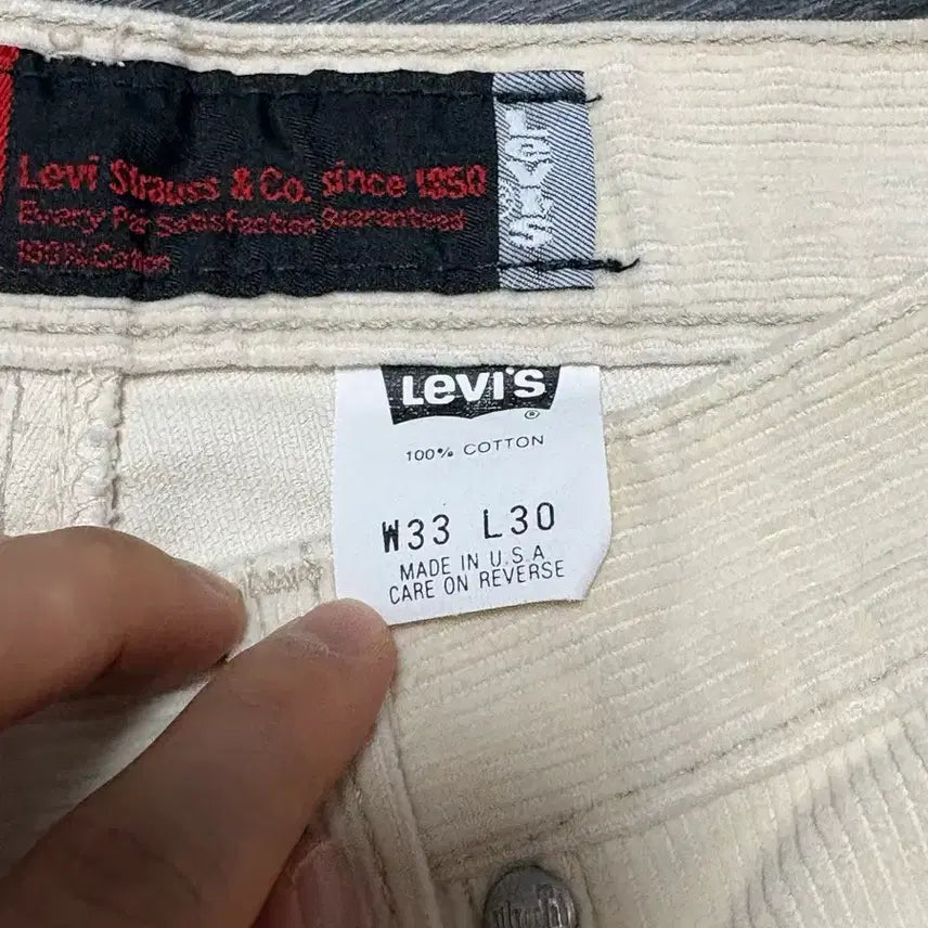 [BUNJANG] Levi's Silver Tab Loose Corduroy Pants / (33x30) 90s 미제 리바이스 실버탭 루즈 코듀로이 탄