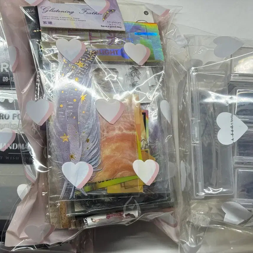 [BUNJANG] Vintage Deco Sticker Bundle Set (41 Items, Sealed) + Storage Case / 빈티지다꾸일괄처분 41종미개봉+인물스티커 보관케이스