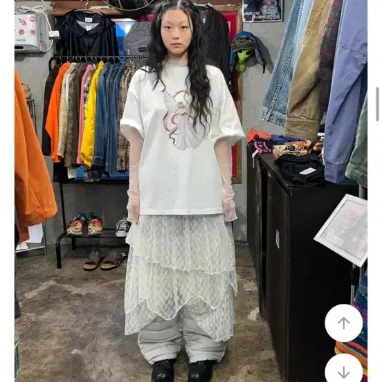 [BUNJANG] Kimahop Honey Warm Padding Pants / 김아홉 키미스 허니웜패딩팬츠 외이드팬츠 블랙업 모래하우스 레이어드팬츠