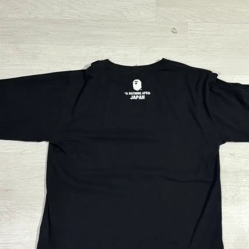 [SOLD OUT] 베이프 재팬 BAPE 블랙 긴팔 티셔츠