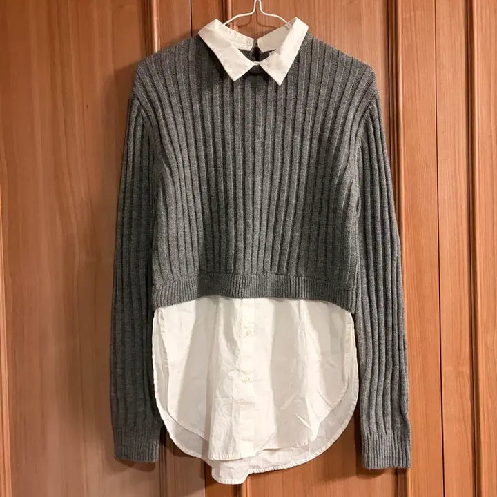 [BUNJANG] ZARA Layered Knit Shirt - Women's / ZARA 자라 니트 셔츠 레이어드 여성