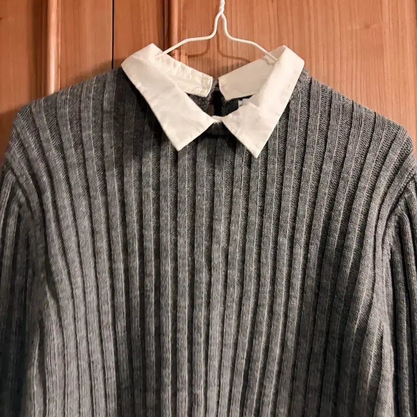 [BUNJANG] ZARA Layered Knit Shirt - Women's / ZARA 자라 니트 셔츠 레이어드 여성