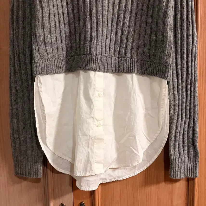 [BUNJANG] ZARA Layered Knit Shirt - Women's / ZARA 자라 니트 셔츠 레이어드 여성