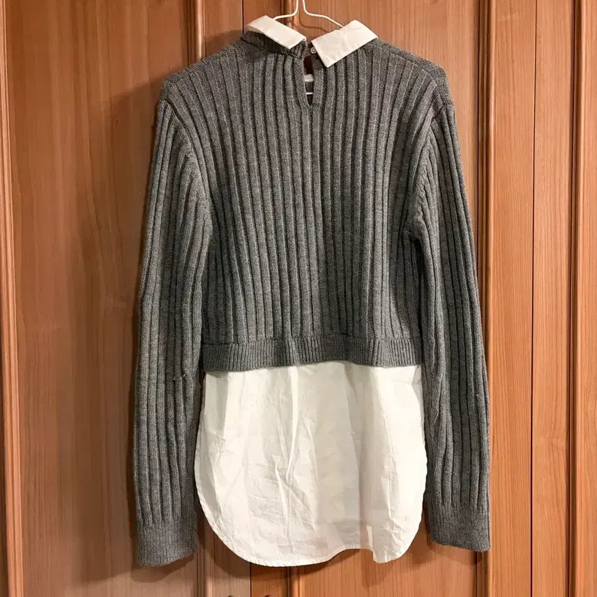 [BUNJANG] ZARA Layered Knit Shirt - Women's / ZARA 자라 니트 셔츠 레이어드 여성