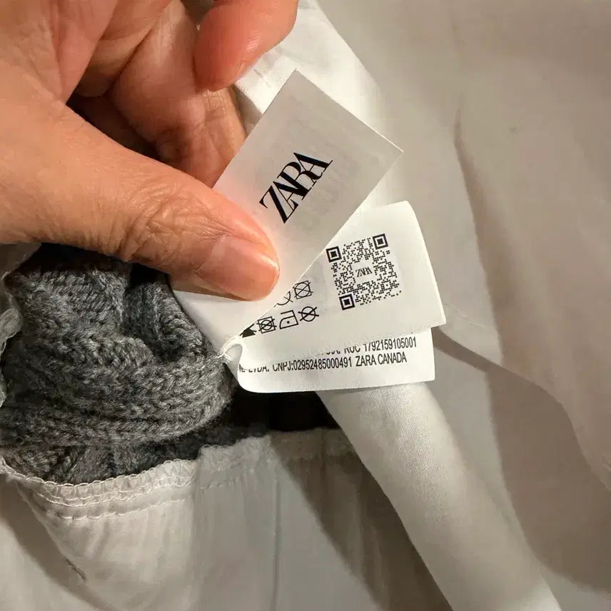 [BUNJANG] ZARA Layered Knit Shirt - Women's / ZARA 자라 니트 셔츠 레이어드 여성