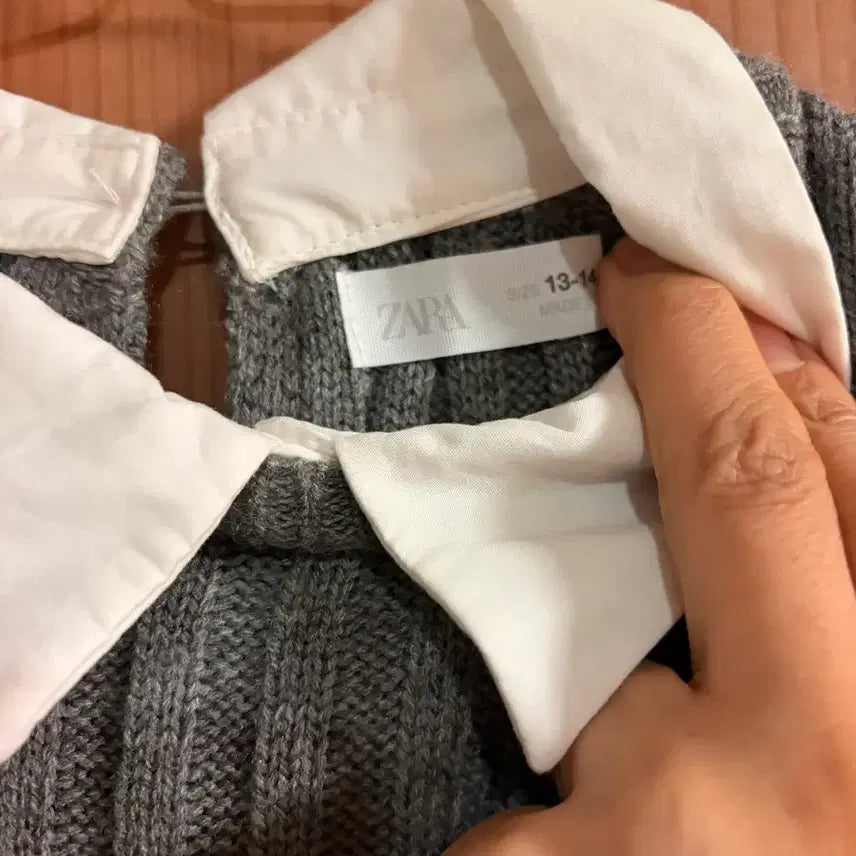 [BUNJANG] ZARA Layered Knit Shirt - Women's / ZARA 자라 니트 셔츠 레이어드 여성