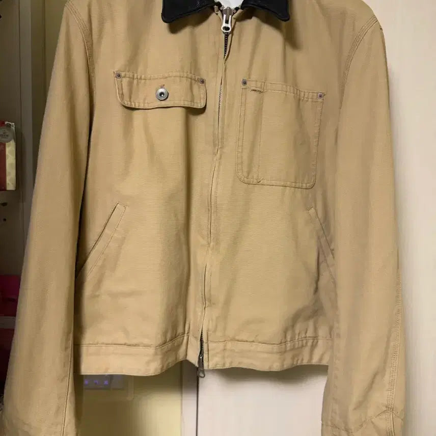 [BUNJANG] TONY WERK Leather Collar Work Jacket L / 새거 최저가)토니웩 레더카라 워크자켓 L 50 팔아요