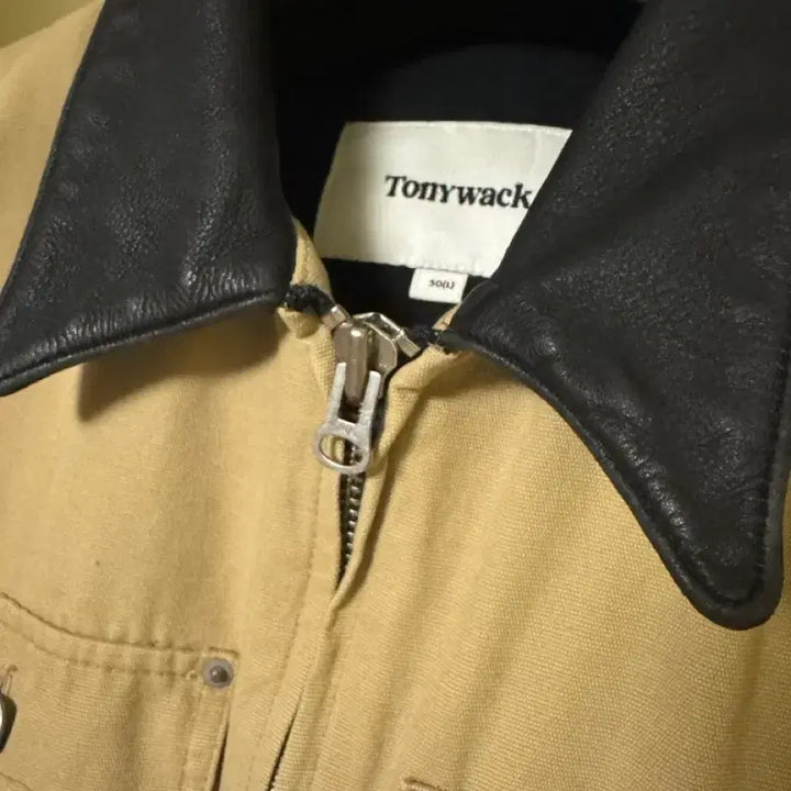 [BUNJANG] TONY WERK Leather Collar Work Jacket L / 새거 최저가)토니웩 레더카라 워크자켓 L 50 팔아요