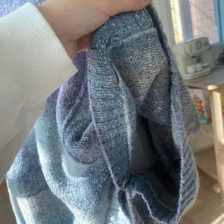 [BUNJANG] Mori Vintage Knit Cape / 모리 니트 케이프 빈티지