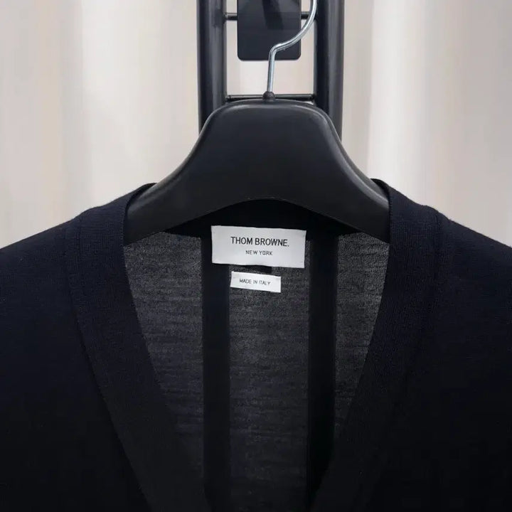 [BUNJANG] Thom Browne Wool Cardigan Navy / [25년 구매/ 3] 톰브라운 사선완장 울 가디건 네이비