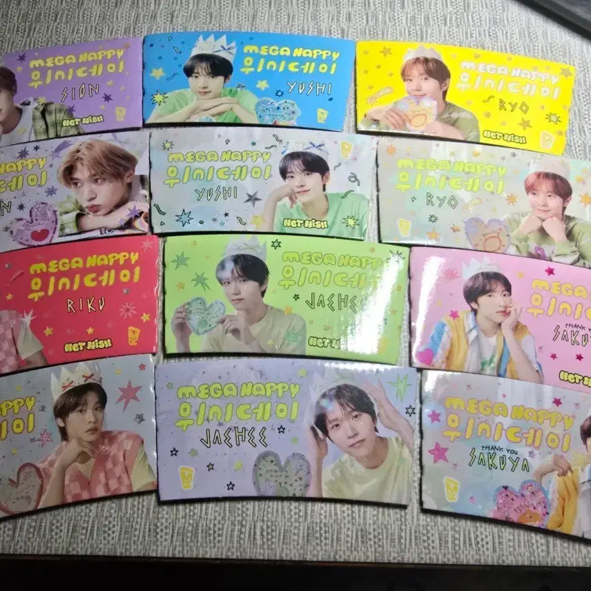 [BUNJANG] NCT WISH Mega Coffee Cup Holder Bundle Set / 메가커피 엔시티 위시 컵홀더 일괄 판매