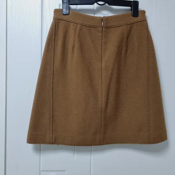 [BUNJANG] System Gold Button Point Wool Skirt / 시스템 금장 버튼 포인트 울 스커트