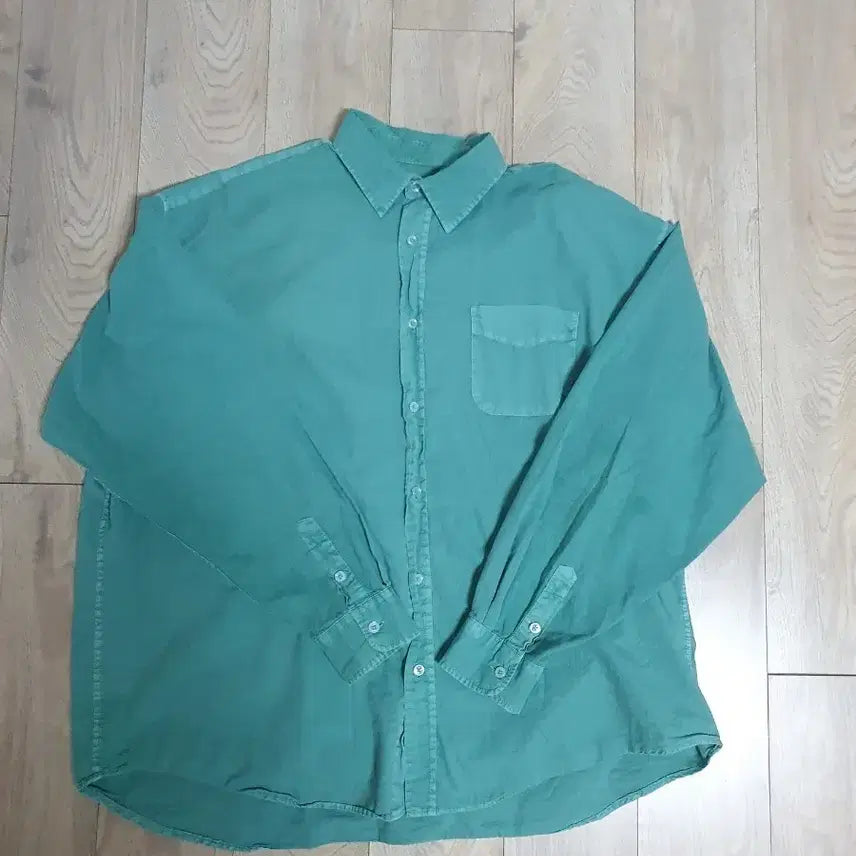 [BUNJANG] Atcorner Green Shirt / 엣코너 그린 셔츠 남방