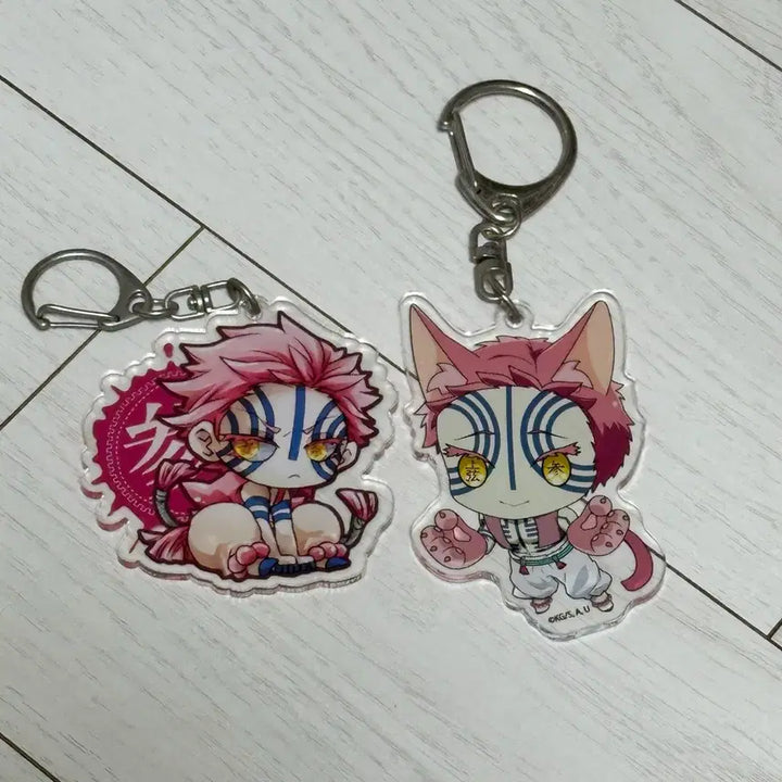 [BUNJANG] Demon Slayer Akaza Acrylic Charm Set / 귀멸의 칼날 아카자 아크릴