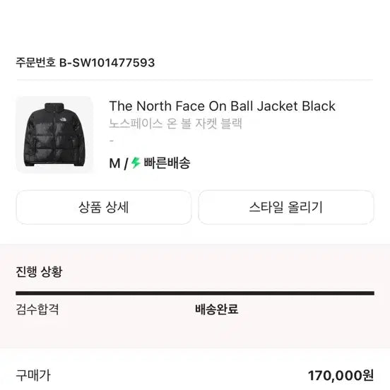 [BUNJANG] North Face Onball Nuptse (M) 95 / 노스페이스 온볼 눕시(m)95 급처!