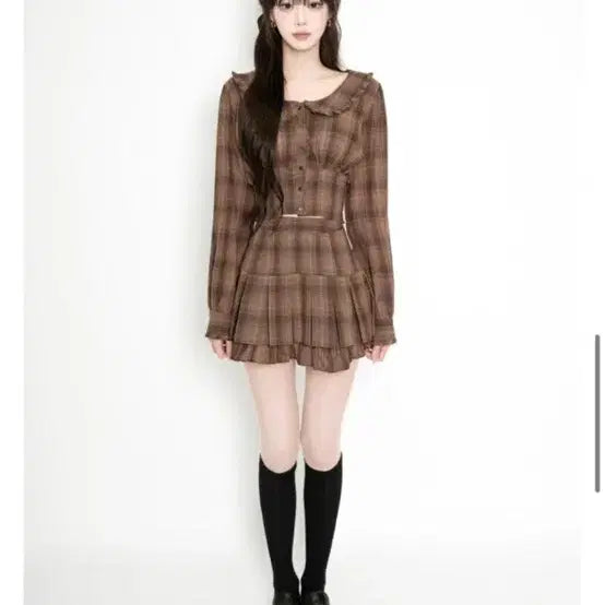 [BUNJANG] Bunny &amp; Doll Two-Piece Skirt Set / 버니앤돌 투피스