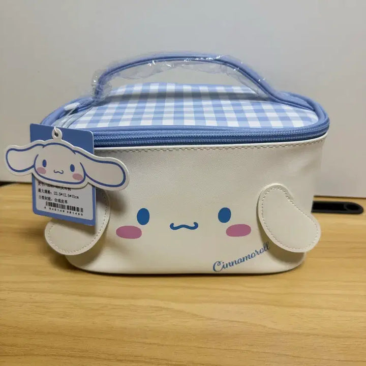 [BUNJANG] Sanrio Cinnamoroll Checkered Pouch / 산리오 시나모롤 체크 파우치