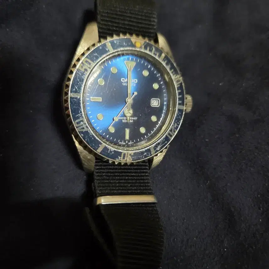 [BUNJANG] Casio Quartz Date Diver Watch / 카시오 쿼츠 데이트 청판 다이버 시계