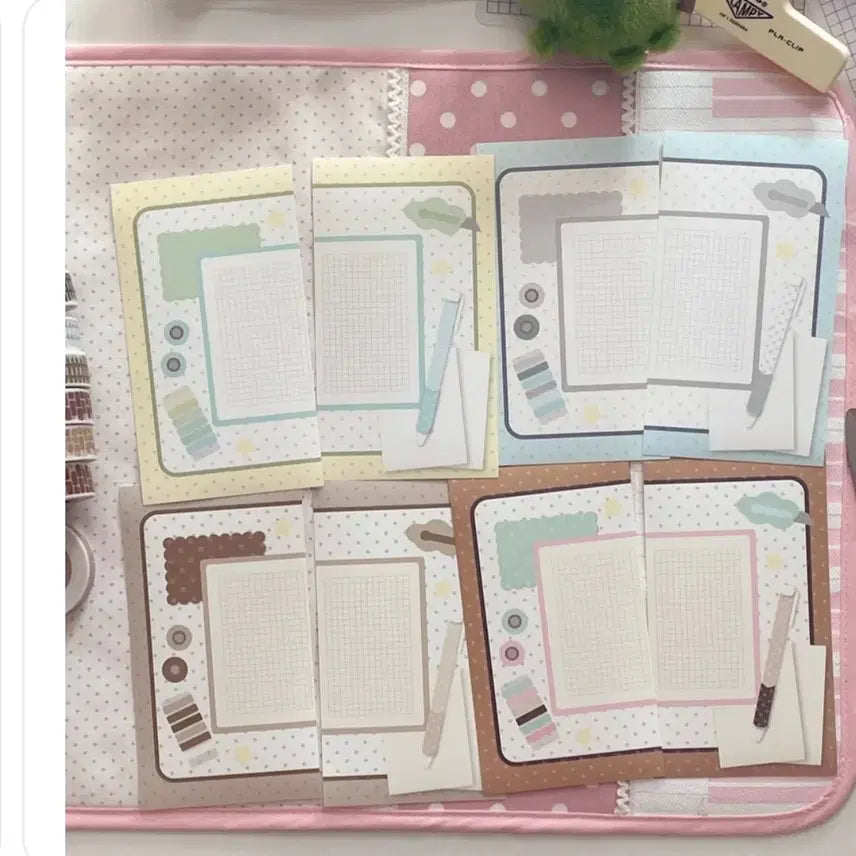 [BUNJANG] Komame Ringo Patterned Memo Pad / 코마메링고-다꾸매트모조지