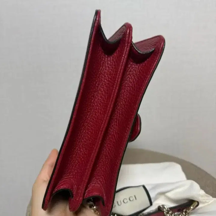 [BUNJANG] Gucci GG Interlocking Chain Shoulder Bag / 구찌 GG 인터로킹 체인 숄더백 레드