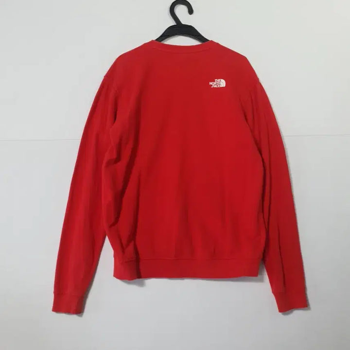 [BUNJANG] North Face Red Crewneck T-shirt / 노스페이스 100 레드 맨투맨 티셔츠 0710