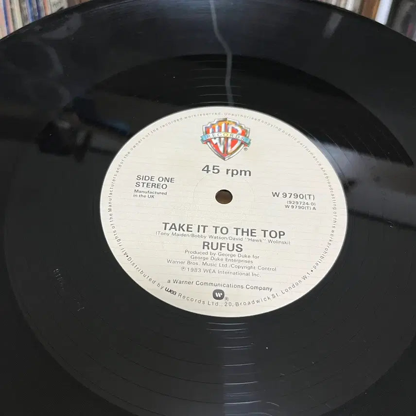 [BUNJANG] Rufus Take It to the Top Single LP / (LP) 싱글 Rufus - Take it to the top (1983
