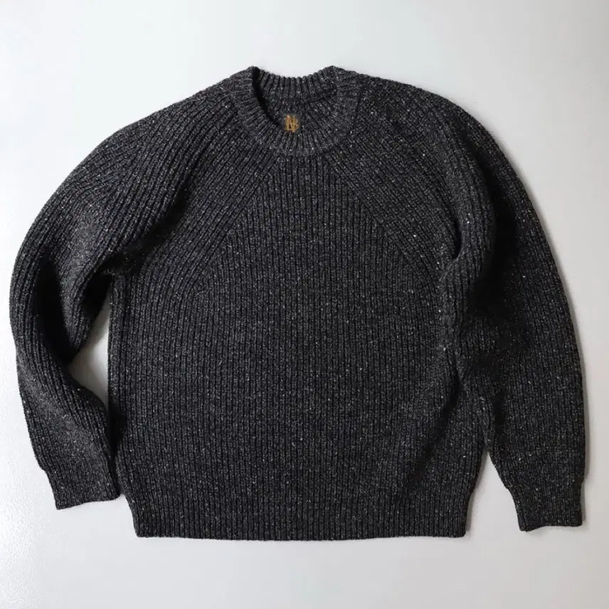 [BUNJANG] Batoner Tweed Signature Crew Neck Black / [3] 바토너 트위드 시그니처 크루넥 블랙