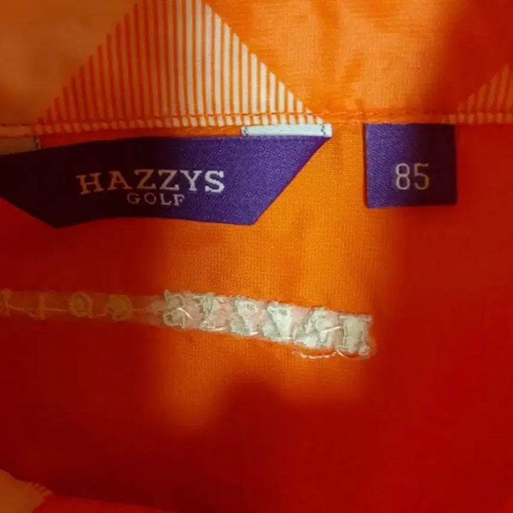 [BUNJANG] HAZZYS Orange Check Windbreaker Jacket / HAZZYS 헤지스 오렌지 체크 바람막이 자켓