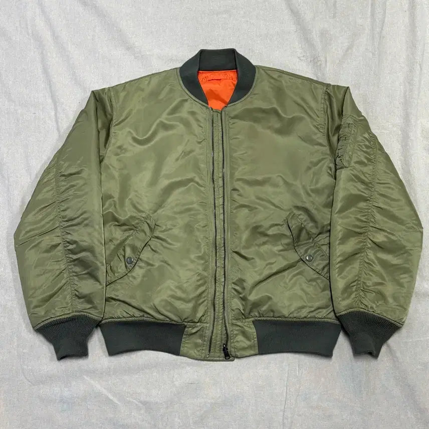 [BUNJANG] Vintage Reversible MA-1 Bomber Jacket XL / 논스탁 빈티지 리버시블 ma1 봄버 XL
