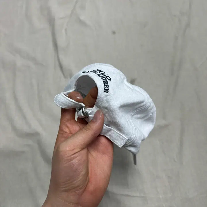 [BUNJANG] Polo Ralph Lauren Teddy Bear Embroidered White Baseball Cap / 폴로랄프로렌 테디 베어 자수 화이트 볼캡 os