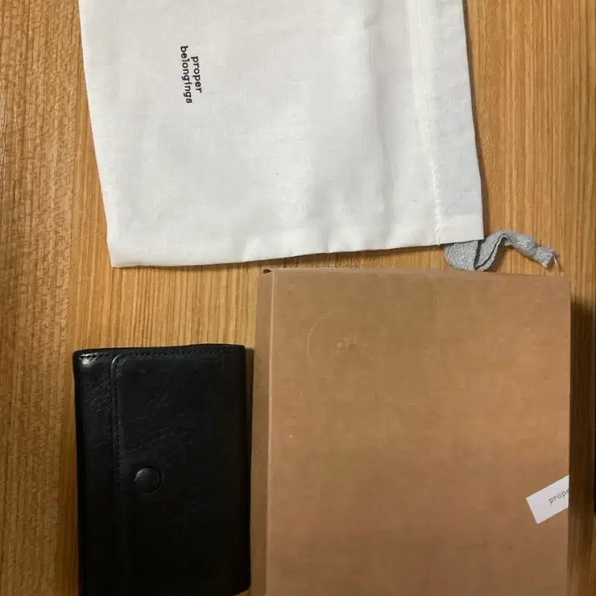 [BUNJANG] Proper Belongings Natural Cowhide Card Holder / 프로퍼빌롱잉즈 천연소가죽 카드지갑 풀박스