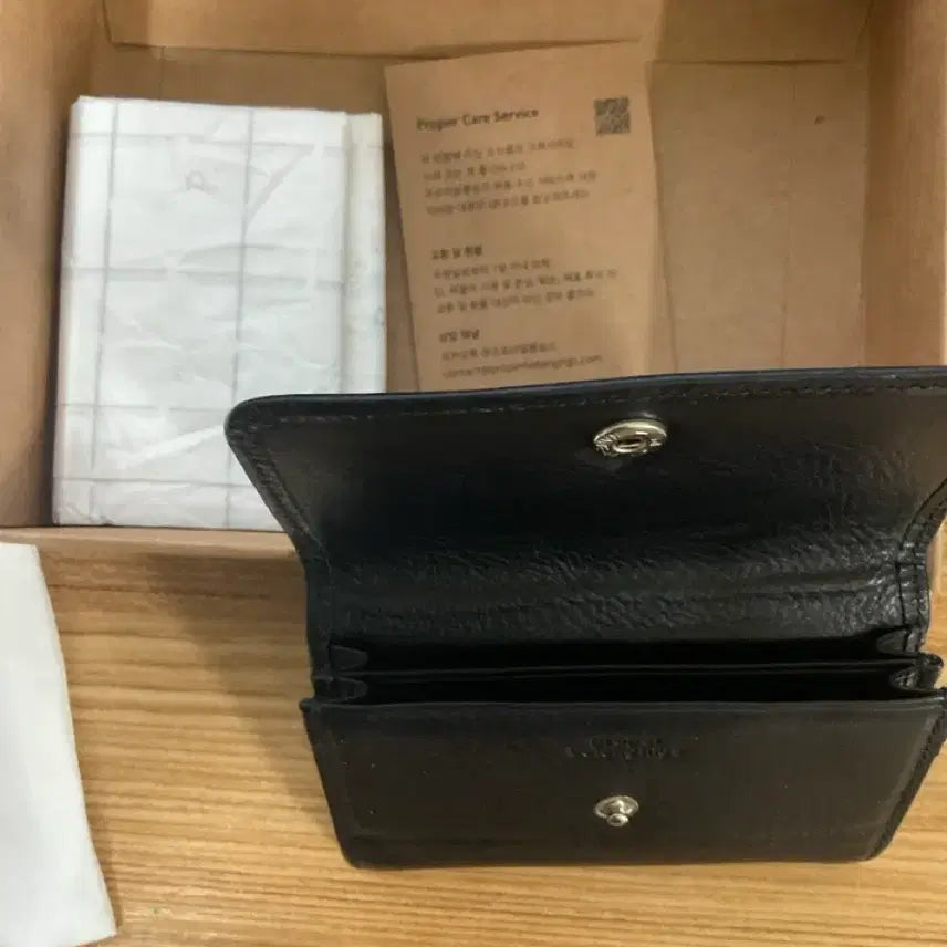 [BUNJANG] Proper Belongings Natural Cowhide Card Holder / 프로퍼빌롱잉즈 천연소가죽 카드지갑 풀박스