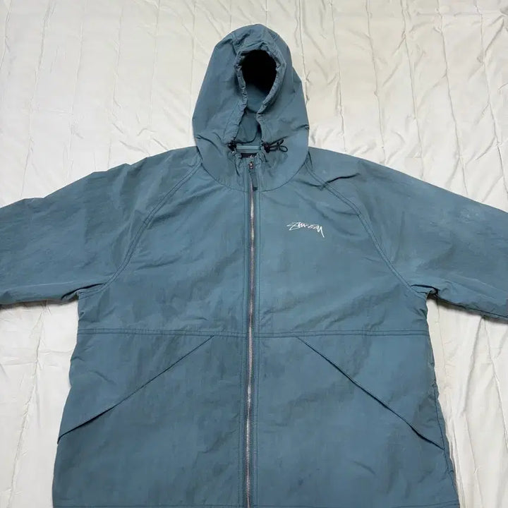 [BUNJANG] Stussy Wave Dye Beach Shell Jacket Atlantic (XXL) / 스투시 웨이브 다이 비치 쉘 자켓 아틀란틱(xxl)