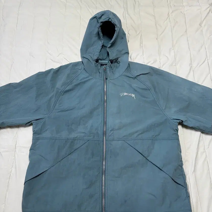 [BUNJANG] Stussy Wave Dye Beach Shell Jacket Atlantic (XXL) / 스투시 웨이브 다이 비치 쉘 자켓 아틀란틱(xxl)