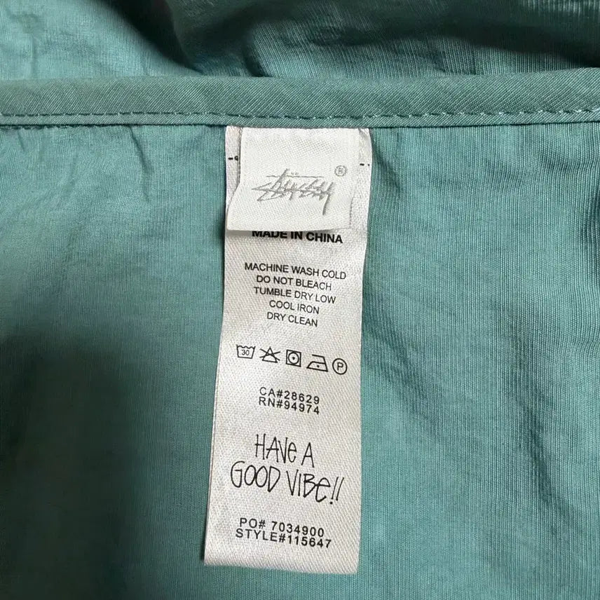 [BUNJANG] Stussy Wave Dye Beach Shell Jacket Atlantic (XXL) / 스투시 웨이브 다이 비치 쉘 자켓 아틀란틱(xxl)