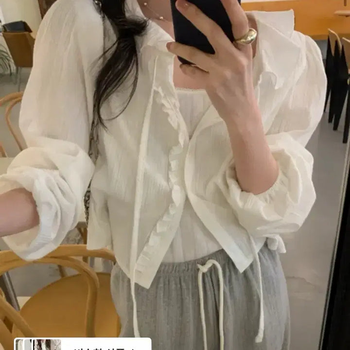 [BUNJANG] Blouse & Pants Set / 블라우스 팬츠 세트