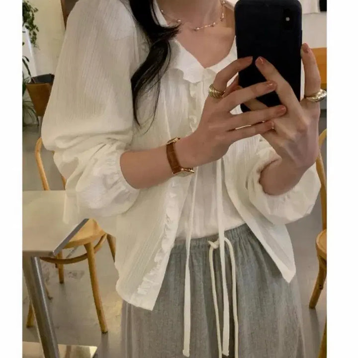 [BUNJANG] Blouse & Pants Set / 블라우스 팬츠 세트