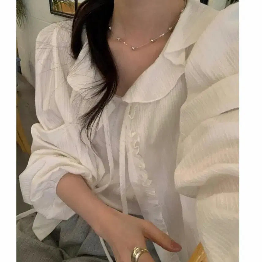 [BUNJANG] Blouse & Pants Set / 블라우스 팬츠 세트