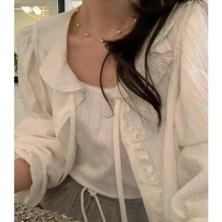 [BUNJANG] Blouse & Pants Set / 블라우스 팬츠 세트